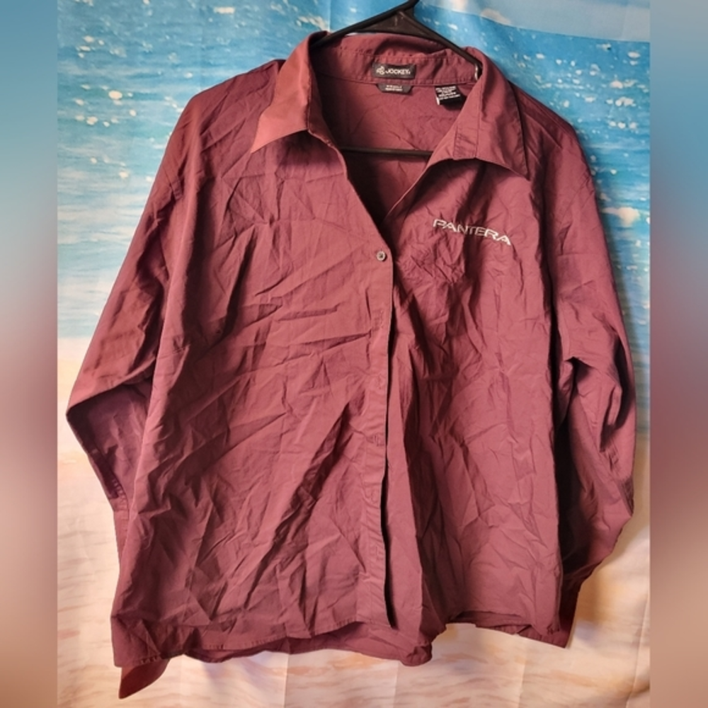Arctic Cat Pantera Ladies Dress Shop Shirt Button Down Size 2XL